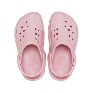crocs卡骆驰电波洞洞鞋男童女童包头拖鞋|209431 花瓣红-606 37(225mm)
