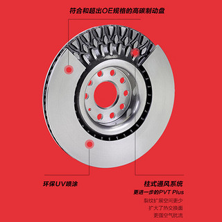 布雷博（Brembo）刹车后盘奥迪A4/A5A6A7A8LQ5Q7Q5LS5保时捷迈凯Macan马肯途锐辉昂