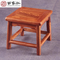 百家汇 红木家具非洲花梨(学名:刺猬紫檀)实木方凳 中式小凳子 居家换鞋凳子 小方凳 28*28*28cm