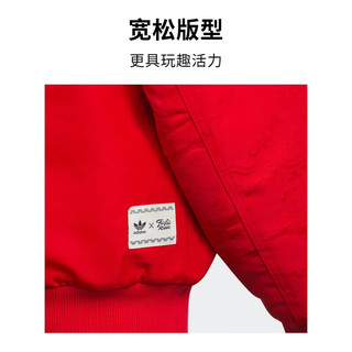 阿迪达斯（adidas）童装三叶草儿童外套Feifei Ruan联名龙年新年款大童棉服IW7654红 164cm
