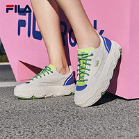 FILA 斐乐 女鞋ROCK摩登帆布鞋2024夏时尚休闲鞋运动鞋 36.5