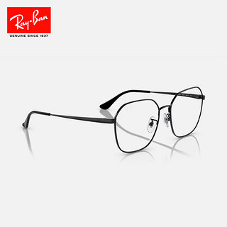 Ray-Ban 雷朋 RayBan）光学镜架金属不规则大框眼镜男女款近视眼镜框0RX6490D 2509黑色镜框