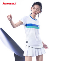 kawasaki 川崎羽毛球服运动网球短裙女防走光半身裙 L