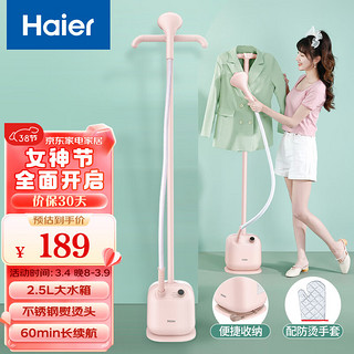 Haier 海尔 蒸汽挂烫机家用 2.5L单杆多功能熨烫机  手持挂烫机电熨斗熨衣机 HY-GD1802E