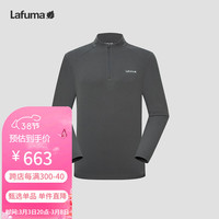 LAFUMA乐飞叶速干T恤男 户外吸湿半拉链防紫外线防晒上衣 LMTS4AL10