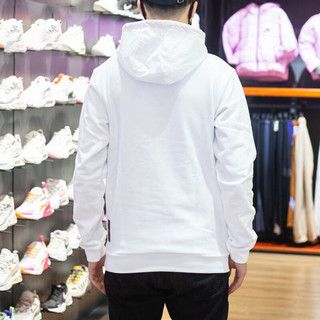 adidas 阿迪达斯 卫衣男装春秋款三叶草运动服针织连帽上衣套头衫HD0318 HD0314白色 L