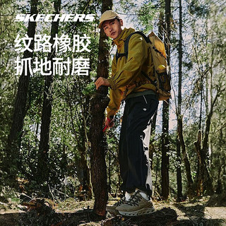 斯凯奇Skechers云海 2024春男女款户外徒步登山鞋缓震运动鞋 棕褐色/黑色/TNBK(男) 43