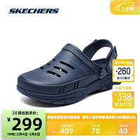 斯凯奇Skechers男子休闲洞洞鞋243087 海军蓝色/NVY 41