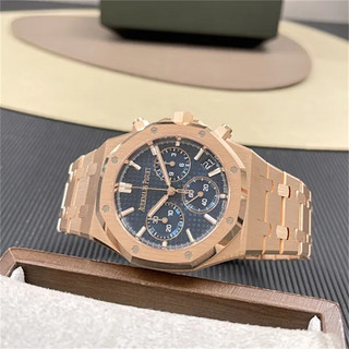 爱彼（Audemars Piguet）26240OR.OO.1320OR.05皇家橡树系列18k全玫瑰金自动机械男表 保卡日期9月