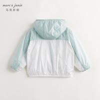 马克珍妮 marc & janie男女童户外拼色透气防晒衣外套春夏240626 碧泉绿 120cm