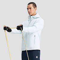 DESCENTE 迪桑特 综训训练系列运动健身男士针织运动上衣新品 LB-LIGHT BLUE L (175/96A)