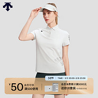 DESCENTE迪桑特WOMEN’S TRAINING系列女士短袖POLO衫夏季 LG-LIGHT GRAY 2XL (180/96A)