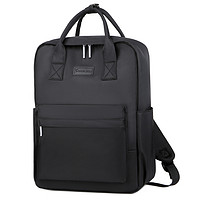 圣兰戈双肩包女款15.6/16.1英寸笔记本电脑包旅行双肩背包男大书包 黑色 15.6-16.1英寸