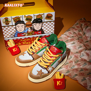 KAALIXTO &三斤联名汉堡星星鞋男女厚底明星同款时尚国潮板鞋