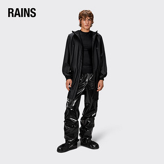 RainsRains 中长款防水风衣外套 风衣男女同款雨衣Cargo Long Jacket 黑色 M