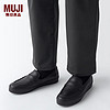 无印良品（MUJI）男式 不易疲劳 乐福鞋（男士）一脚蹬 鞋子 EIA24A4S 黑色 260mm 42码(2.0)