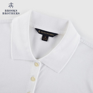 布克兄弟（BrooksBrothers）女士24早春棉休闲纯色Polo连衣裙 1001-白色 S