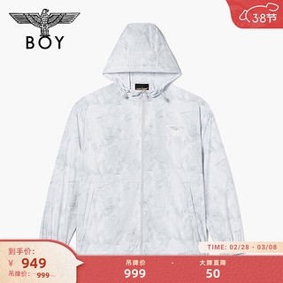 BOY LONDON春夏24款长袖logo满印薄款双色防晒服N23920 蓝色 S