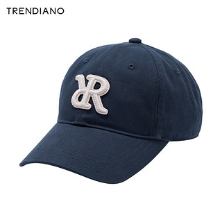 TRENDIANO立体字母鸭舌帽2024年春季潮流棒球帽休闲帽子男生 蓝色 均码