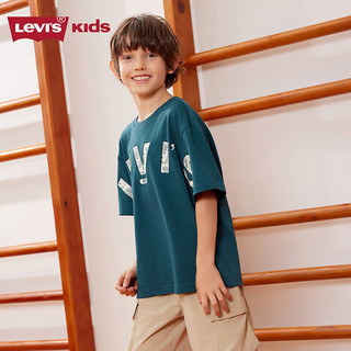 Levi's李维斯童装24夏季新款男童凉感短袖T恤儿童腰果花logo上衣