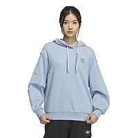 adidas 阿迪达斯 三叶草卫衣女装冬季新款连帽运动套头衫 IW9415