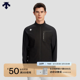 DESCENTE迪桑特综训训练系列运动男士针织运动上衣夏季 BK-BLACK 3XL(190/108A)