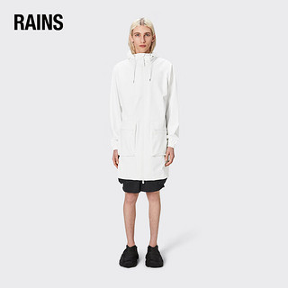 RainsRains 中长款防水风衣外套 风衣男女同款雨衣Cargo Long Jacket 柔白色 XL