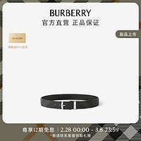 博柏利（BURBERRY）【】腰带男 格纹拼皮革腰带80659871 115