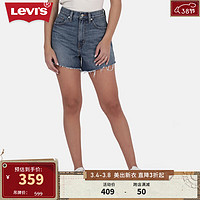 Levi's 李维斯 24春季女士牛仔短裤显瘦显高时尚复古气质百搭 蓝色 26