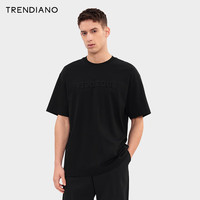  TRENDIANO 立体贴绣字母 男士T恤