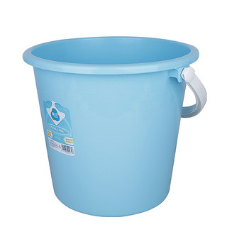 茶花 水桶手提桶大号塑料宿舍洗衣提水桶泡脚桶浴室 21L蓝色 不带盖