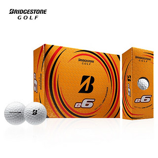 普利司通（Bridgestone）高尔夫球全新e6系列 双层高尔夫球【柔软打感+更远距离】 【e6超柔软击感】 1盒12粒