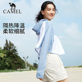 CAMEL 骆驼 户外斗篷防晒衣女春夏防紫外线冰丝轻薄透气拼色防晒服外套