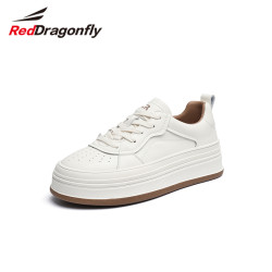 reddragonfly红蜻蜓厚底小白鞋女2023春季新款女鞋增高学院风板鞋百搭