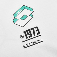 乐途（LOTTO） 2024圆领短袖T恤男春夏季潮牌百搭浅蓝色休闲时尚大码运动上衣秋