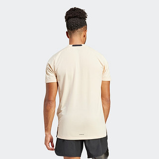 adidas运动上衣短袖T恤男装夏季阿迪达斯IS3827 沙棕 S
