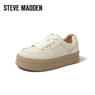 STEVE MADDEN /思美登休闲面包鞋厚底溶解鞋女 ATHENS 米白色 38