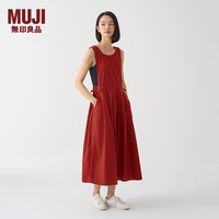 無印良品 MUJI(無印良品 ) IDEE 女式 平纹 连体裙 女装连衣裙裙子春季早春新品 无袖可叠穿