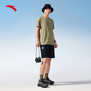 安踏速干T丨短袖T恤男2024夏季冰丝体恤吸湿篮球跑步训练服上衣男 船藻绿-5 S