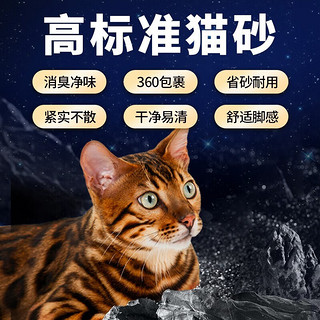 多可特（D-cat）钠基矿石猫砂除臭低尘膨润土猫砂矿砂4kg 【超值40斤】4kg5袋钠基低尘矿砂