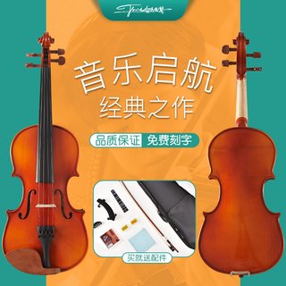 台氏手工实木初学者小提琴成人儿童考级专业级小提琴入门演奏乐器