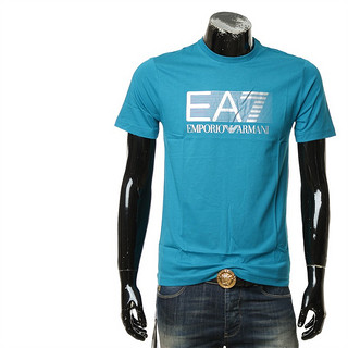ARMANI/阿玛尼 EA7 男士时尚印花短袖圆领T恤 6LPT81 PJM9Z 深蓝色 578 XS