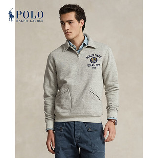 Polo Ralph Lauren 拉夫劳伦 男装 24年春四分之一拉链运动衫RL18064 020-浅麻灰色 XS