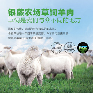 银蕨农场（SILVER FERN FARMS）新西兰草饲羊肉原切法式羊排200g 生鲜羊肉小羔羊肉 法式羊排200g*2+羊肉块500