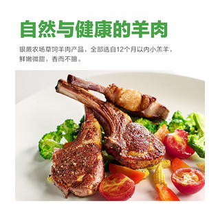 银蕨农场（SILVER FERN FARMS）新西兰草饲羊肉原切法式羊排200g 生鲜羊肉小羔羊肉 法式羊排200g*2+羊肉块500