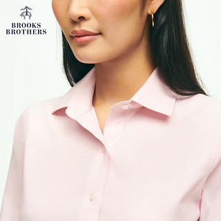 布克兄弟（BrooksBrothers）女士24早春Supima棉免烫简约衬衫 6006-粉色 0