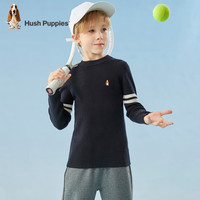 暇步士（Hush Puppies）童装男童线衣春秋装儿童线衣舒适混纺细腻柔软时尚休闲潮 燕麦卡其 110cm