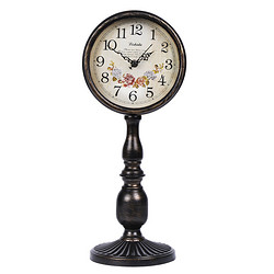LISHIDA 力时达 欧式复古立钟美式静音座钟美式乡村桌面钟摆件创意台式坐钟时钟表