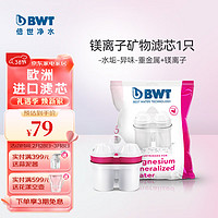 倍世（BWT）欧洲第4代去水垢加强款滤芯 过滤净水壶滤水净水器滤芯去垢力提升55% 镁离子滤芯【一只装】