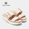 COLE HAAN 歌涵 colehaan/歌涵 女士凉鞋 24年春夏厚底增高一字带凉拖鞋女W29422 米色-W29422 37